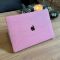 Чохол накладка з еко шкіри на MacBook Air 15 (A2941) (Рожевий)