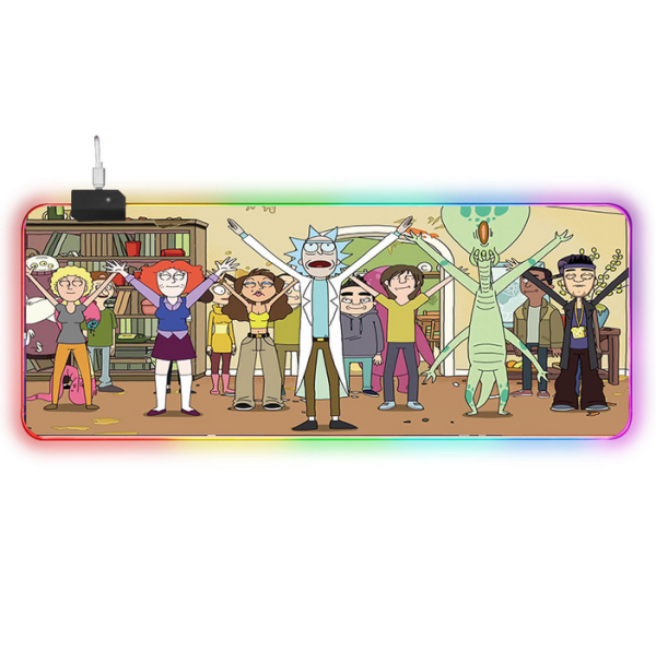 LED килимок для мишки "Rick and morty" 80*30 см (14)