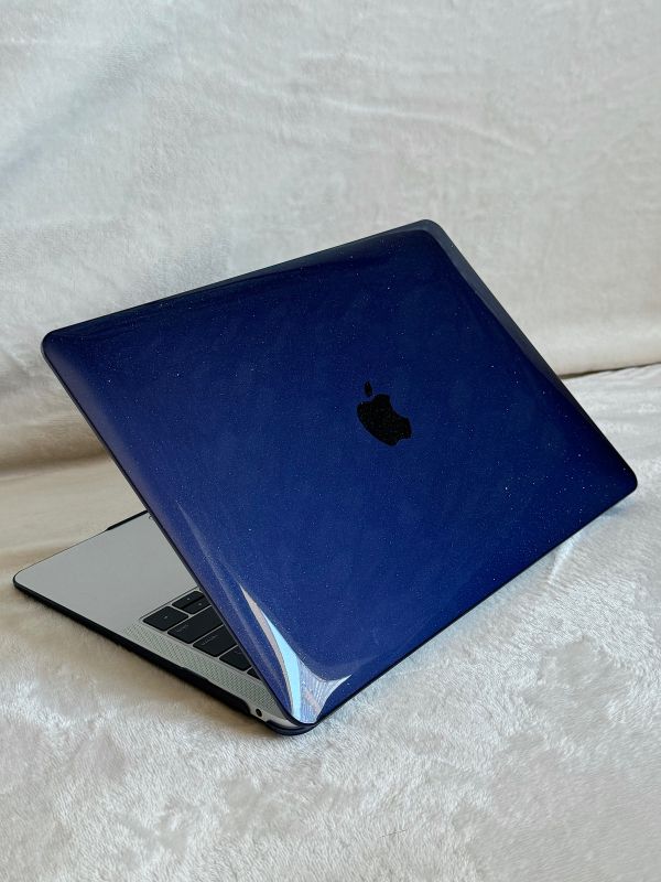 Чохол для MacBook Air 13" (2018 - 2020 | M1 | A1932 | A2337) з блискітками (Фиолетовый)