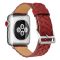 Шкіряний ремінець BlackPink з Плетенням для Apple Watch, Чорний
