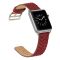 Шкіряний ремінець BlackPink з Плетенням для Apple Watch, Чорний