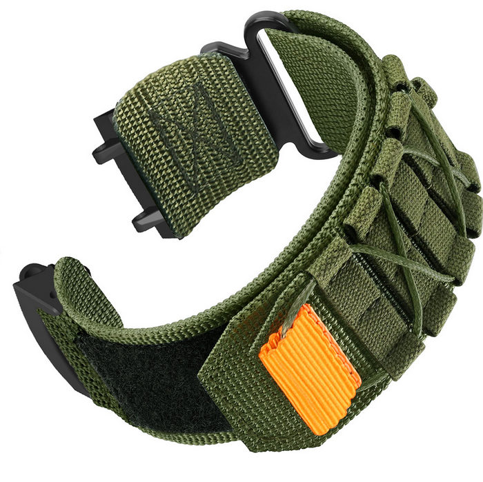 Тактичний нейлоновий ремінець для Amazfit T-Rex 3 (22 мм) з липучкою MOLLE (Зелений)
