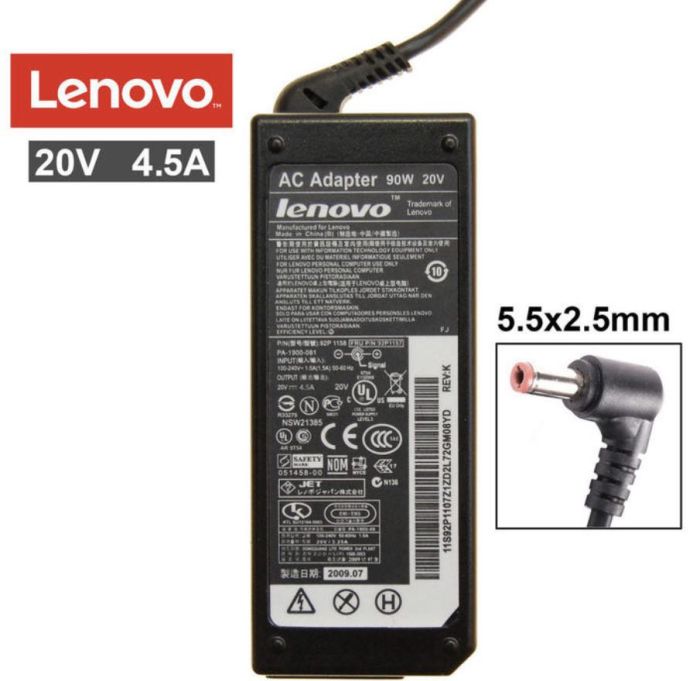 Блок живлення для ноутбука Lenovo (90W 20V 4.5A) 5.5x2.5mm, IdeaPad V460