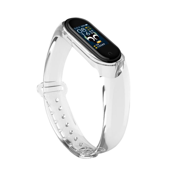Силиконовый прозрачный ремешок для Xiaomi Mi Band, 3 | 4