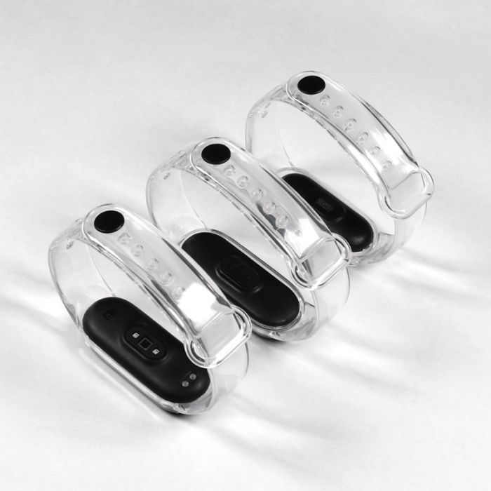 Силиконовый прозрачный ремешок для Xiaomi Mi Band, 5 | 6 | 7