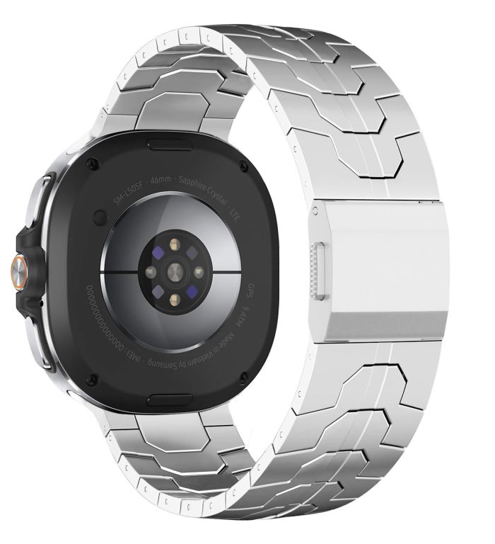 Металевий ремінець для Samsung Galaxy Watch 7 Ultra 47mm з магнітною застібкою (Срібний)