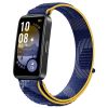 Нейлоновий ремінець для Huawei Band 8 / 9 з липучкою (Blue/Yellow)