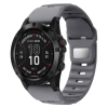 Силіконовий ремінець QuickFit 26 мм для Garmin Fenix 7X/6X/5X, Enduro 2, Tactix, Descent, Epix Pro (Сірий)