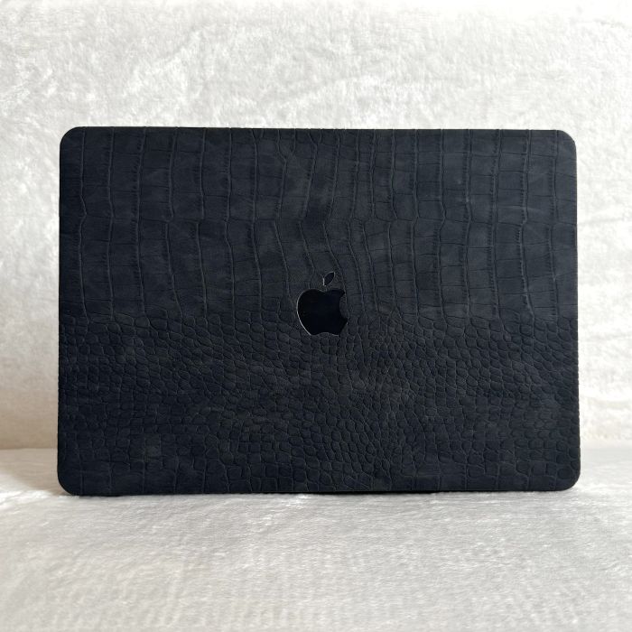 Чохол накладка на MacBook air 13 M1 ( 1932/2337 ) ШКІРЯНИЙ (Чорний)