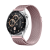 Металевий ремінець міланське плетіння 16 мм (магнітна застібка) (Рожевий)