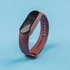 Силиконовый ремешок с имитацией плетения для Mi Band 3 | 4 (Коричневий)
