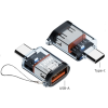 Перехідник Type-C на USB 3.2 Gen2 (10Gbps) 120W OTG адаптер Type C → USB-A (синій)