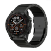 Титановый ремешок для Garmin 26 мм Quick Release — браслет Titanium с силиконовой вставкой, защита о (black)