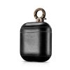 Чохол AirPods iCarer Vintage Leather Case , Світло-коричневий (Чорний)