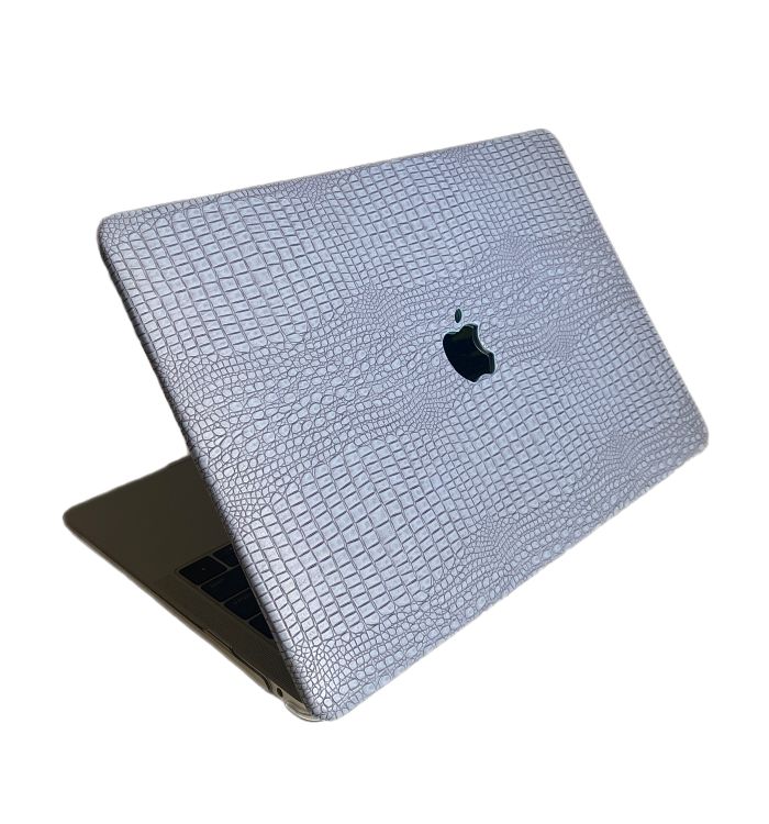 Чохол накладка на MacBook air 13 M1 ( 1932/2337 ) ШКІРЯНИЙ (Синий)