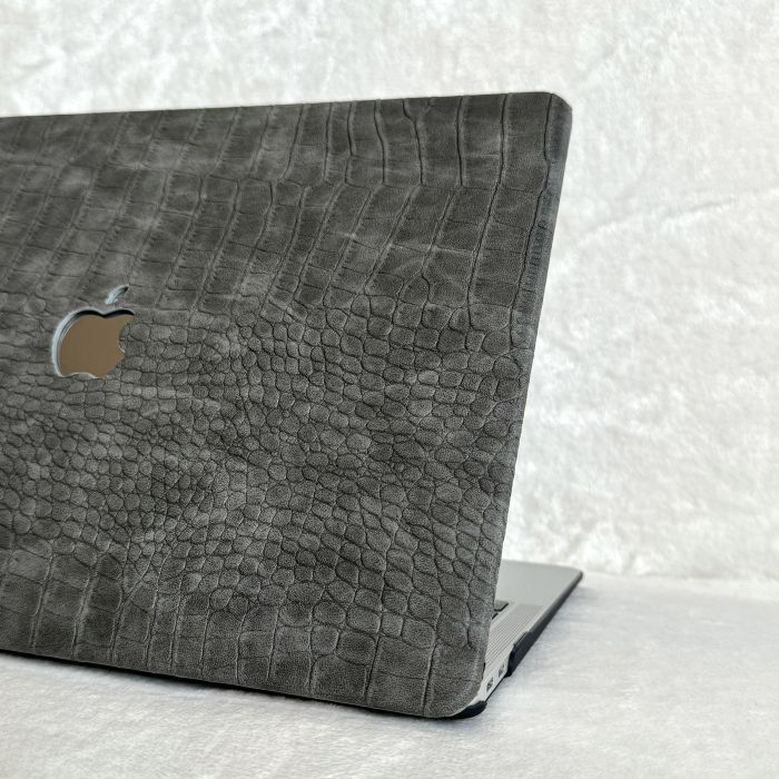 Чохол накладка на MacBook air 13 M1 ( 1932/2337 ) ШКІРЯНИЙ (Серый)