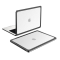 Чохол-рамка захисний для MacBook (прозорий, ультратонкий 0.35 мм, передня + задня панель) (Air 13.3  (1932/2337))