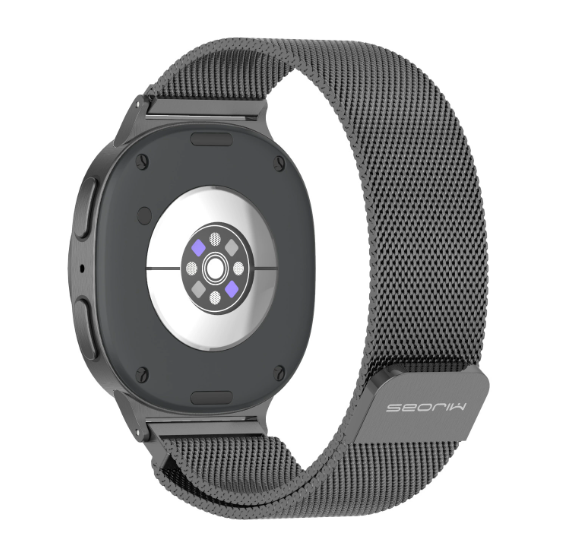 Металевий ремінець Milanese для Samsung Galaxy Watch 8 (40/44 мм) / Watch Ultra — магнітна застібка (чорний)