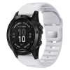 Силіконовий ремінець QuickFit 26 мм для Garmin Fenix 7X/6X/5X, Enduro 2, Tactix, Descent, Epix Pro (Білий)