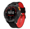Силіконовий ремінець з карбоновим візерунком  22 мм для Garmin Fenix / Enduro / Tactix (Red)