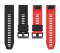 Силіконовий ремінець з карбоновим візерунком  22 мм для Garmin Fenix / Enduro / Tactix (Red)