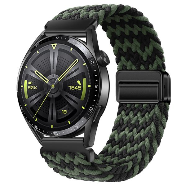 Ремінець тканинний на магнітному замку 20 мм. (Зеленый / Dark green)