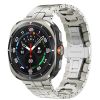 Металевий ремінець з фіксатором "IRON MAN" для Samsung Galaxy Watch 7 Ultra (Срібний)