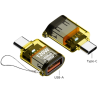 Перехідник Type-C на USB 3.2 Gen2 (10Gbps) 120W OTG адаптер Type C → USB-A (жовтий)