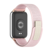 Нейлоновий ремінець з липучкою для Redmi Watch 4 / 5, Mi Band 8 Pro / 9 Pro (Рожевий+золотий)