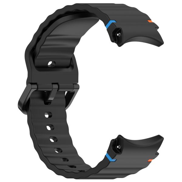 Силіконовий ремінець для Samsung Galaxy Watch 7/FE/6/5/4 (Чорний)