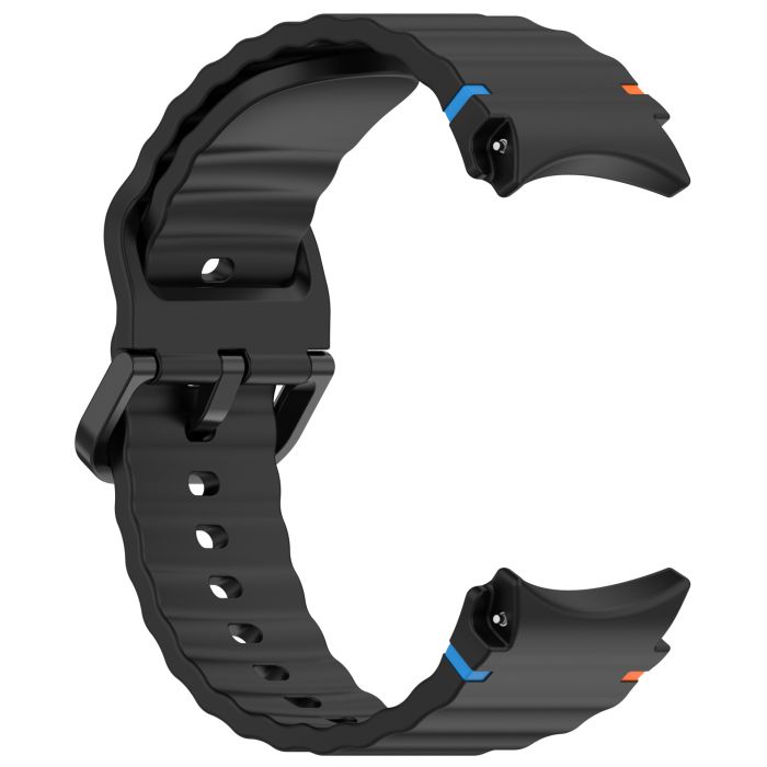 Силіконовий ремінець для Samsung Galaxy Watch 7/FE/6/5/4 (Чорний)