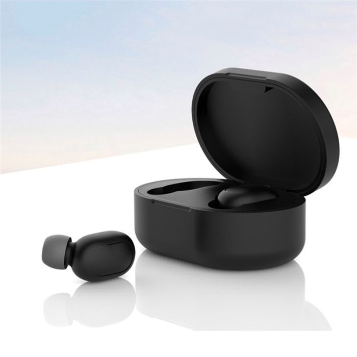 Чохол силіконовий BlackPink Xiaomi AirDots, Рожевий (Чорний)