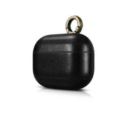 Чохол AirPods Pro iCarer Classic Leather Case , Світло Коричневий (Чорний)