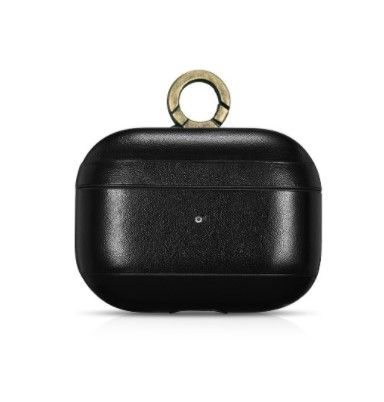 Чохол AirPods Pro iCarer Classic Leather Case , Світло Коричневий (Чорний)