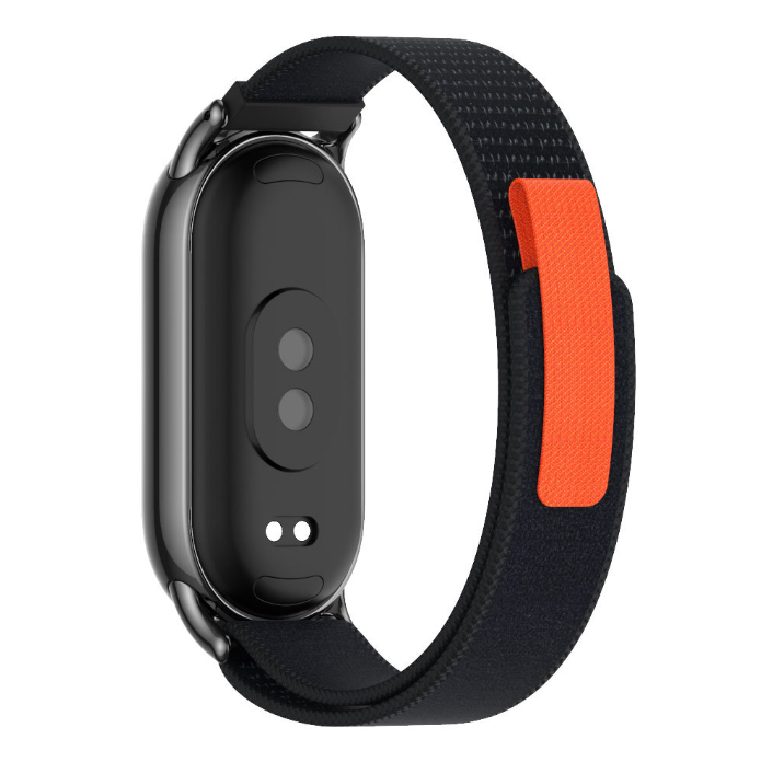 Тканинний ремінець з липучкою для Mi Band 8 / 9  (Чорний)