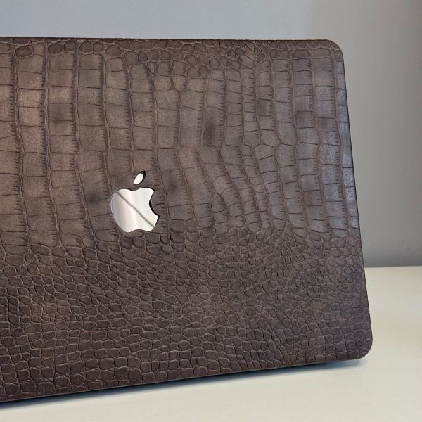Чохол накладка на MacBook air 13 M2 (A2681) шкіра (Coffee)