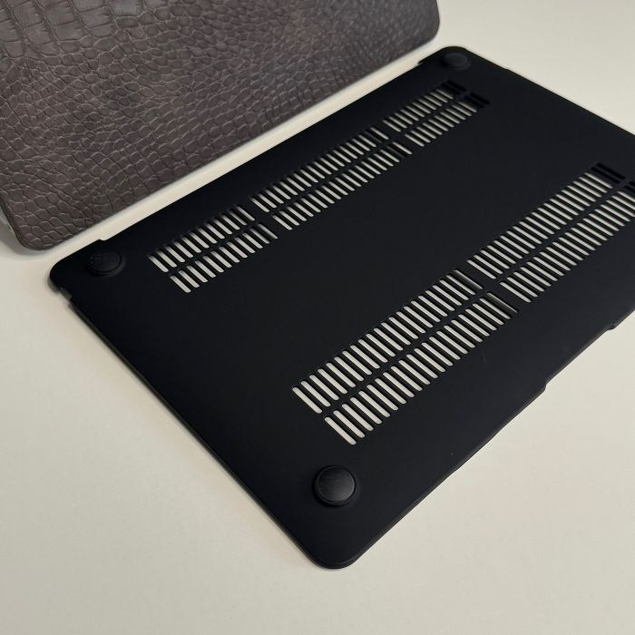 Чохол накладка на MacBook air 13 M2 (A2681) шкіра (Coffee)