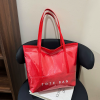 Стильна жіноча сумка-тоут TOTE BAG — містка, формат A4 (червона)