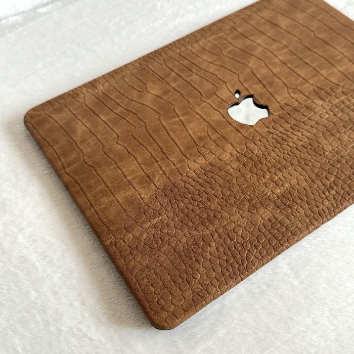 Чохол накладка на MacBook air 13 M2 (A2681) шкіра (Коричневий)