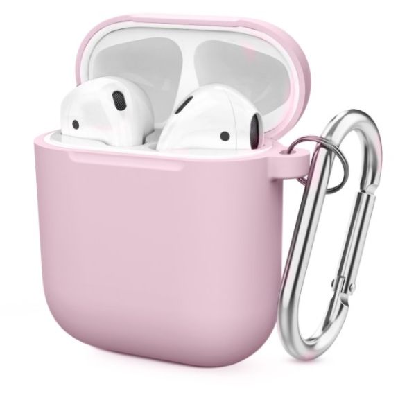 Чохол BlackPink для AirPods Ultra Classic з карабіном, Блакитний (Рожевий)
