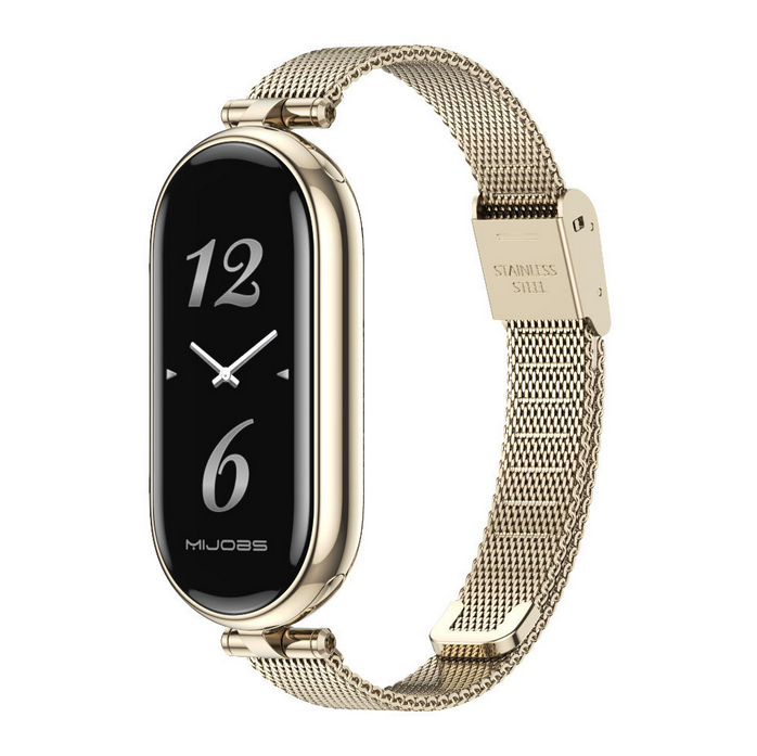 Ремінець міланська петля MIJOAS для Mi Band 8 / Mi Band 9 (Beige gold)