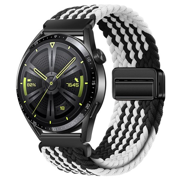 Ремінець тканинний на магнітному замку 22 мм (Black/Gray)