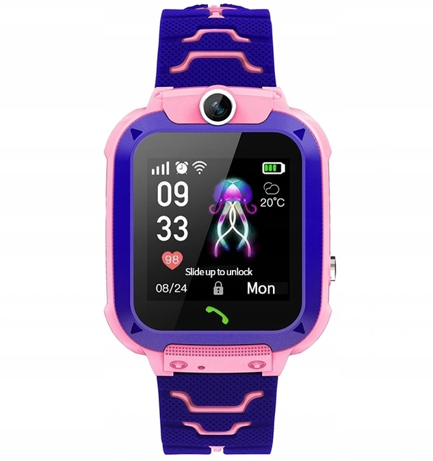 Дитячий смарт голдинник (Звінки+SOS+GPS)  Q12(4G) (Pink)