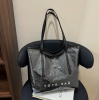 Стильна жіноча сумка-тоут TOTE BAG — містка, формат A4 (чорна)