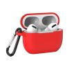 Силіконовий чохол для Apple AirPods PRO/PRO 2 з карабіном (Червоний)
