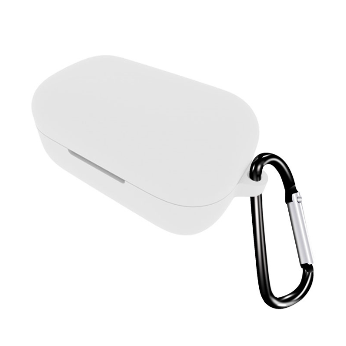 Силіконовий чохол для Sennheiser MOMENTUM True Wireless 2 з карабіном (White)