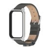 Ремінець із екошкіри MiJobs для Redmi Smart Band 3 / Mi Band 9 Active (Сірий)