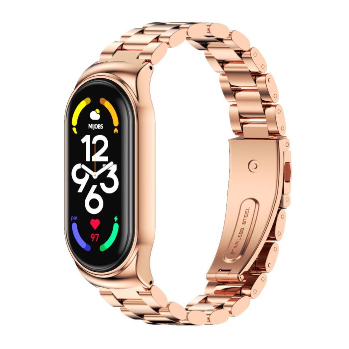 Ремінець металевий для Miband 7 MIjoas ,  (Bronze2)
