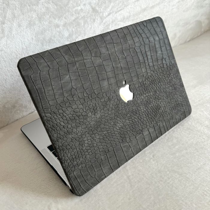Чохол накладка на MacBook air 13 M2 (A2681) шкіра (Серый)