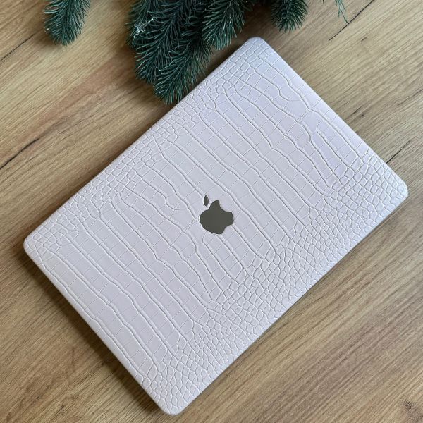 Чохол шкіряний MacBook Pro 14" (2442/2779) (Світло рожевий)